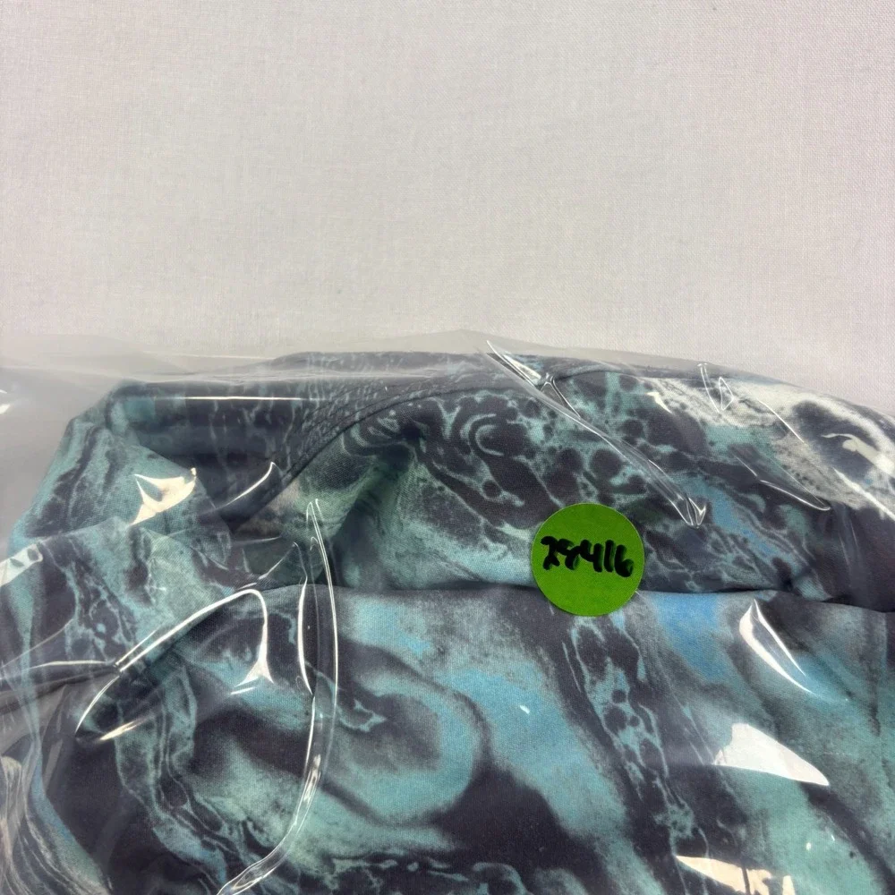 Huk Pursuit Board Shorts Mens 38 Blue Abstract Marble Hybrid Performance Fishing
